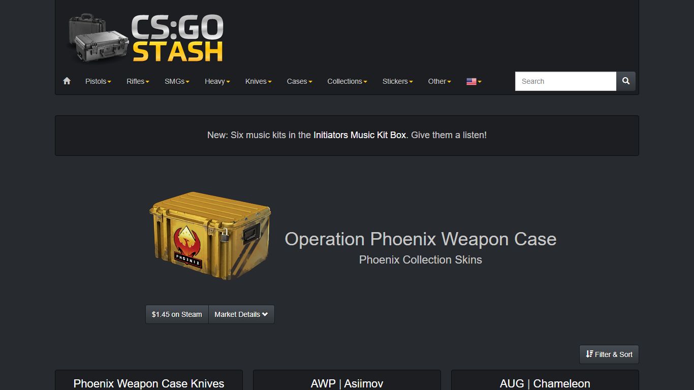 Operation Phoenix Weapon Case Skins - CS:GO Stash